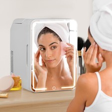 LED Mirror Mini Fridge