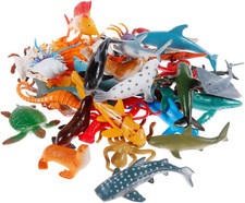 Nabance 38-Piece Mini Sea Animal Toy Set – Realistic Sea Life Figures, Education