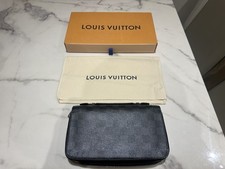 LOUIS VUITTON Zippy XL Long Wallet Travel Case Damier Graphite BK N41503 86KA880