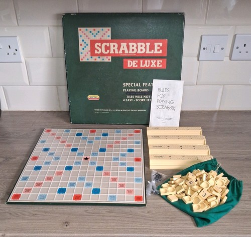 Vintage scrabble deluxe - deluxe, board
