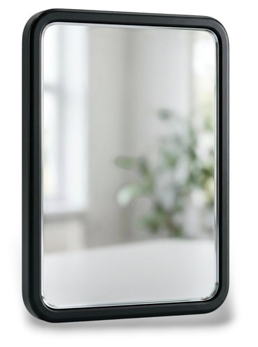 Portable mirror with - with, stand