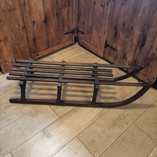 Vintage Wood Wooden Snow Sleigh