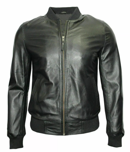 Retro bomber men s black - 70's,