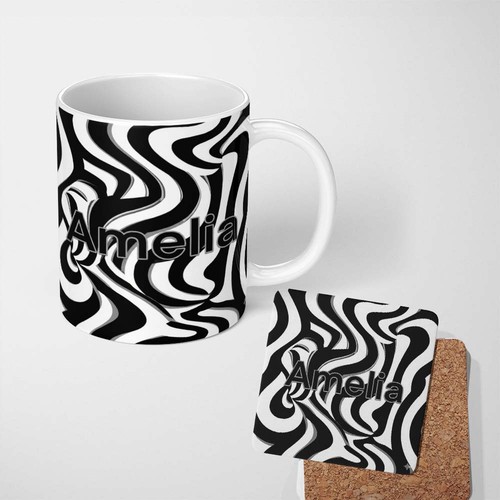 11oz tea coffee mug black - tea,