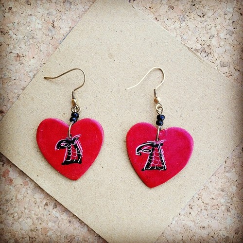 Soapstone earrings giraffe - earrings,