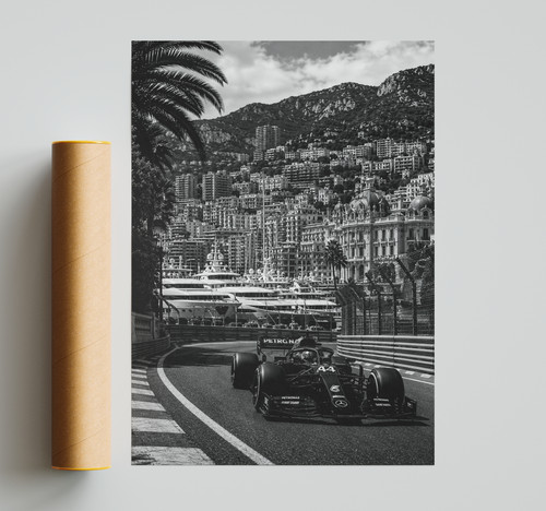 Monaco grand prix poster - monaco,