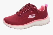 Ladies Skechers Trainers Size 5 Burgundy lace up Brand New 