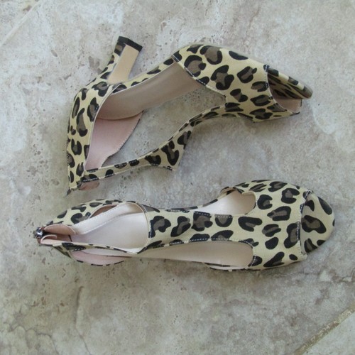 Leopard print bar ankle - leopard,