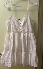 ZARA White Strappy Dress Size