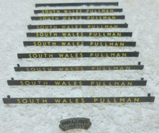 Triang Hornby R279 11 x South Wales Pullman Name Boards for R259 R228 & R328 *