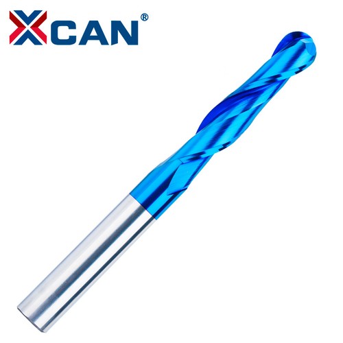 Carbide ball nose end mill - ball, 2f