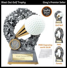 GOLF BALL TROPHY / Male or