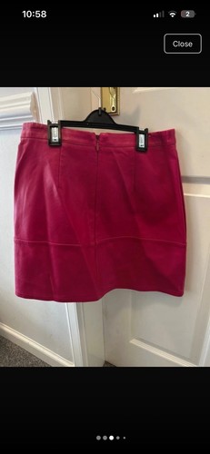 New look pink faux leather - new,