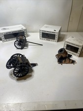 Historic American Cannons Lot Of 3 Caisson-8”mortar-limber Original Box