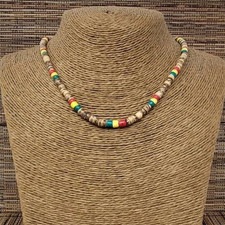 Rasta Reggae Wooden Necklace