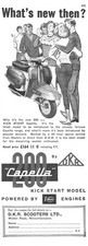 1963 Advert for DKR '200 CAPELLA' 200cc Motor Scooters Vintage Original Print Ad
