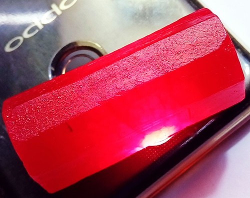 Natural red beryl rough - red,