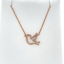 Dove Necklace 14k rose gold
