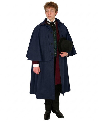 Men blue wool victorian - wool,
