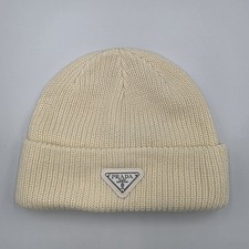 Prada White Beanie Brand New