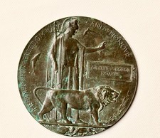 Plaque WW1. 17541 Pte.G.G. NOAKES SOMERSET LIGHT INFANTRY  DIED 1ST JULY 1916