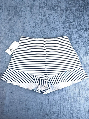Zara navy blue white - white, striped