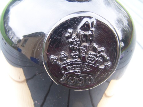 Antique bottle blown - bottle,