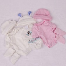 10-11inch Reborn Doll Clothes Set DIY Baby Boy Girl Doll Outfit Hat(NO DOLL)