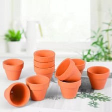 10x Red Ceramic Flower Pot