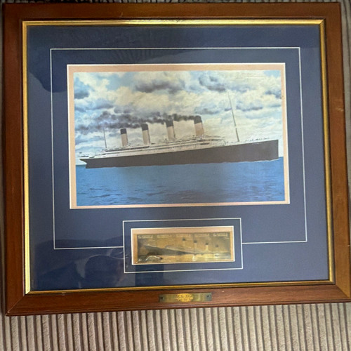 Titanic framed print - m.s., with