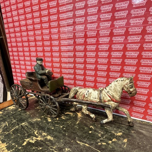 Antique cast iron - cast, horse-drawn