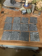 Job Lot Of 12 Printing Plates UK Distribution Maps Zinc