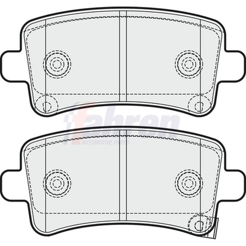 Brake pads set for opel - brake,