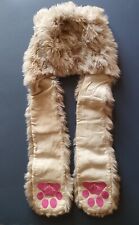 Authentic And Rare Faux Fur Spirithoods Kids Hat In Snow Leopard Print, New
