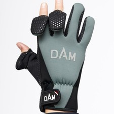 DAM Neoprene Fighter Glove Predator Fishing Non-slip grip fold-back finger tips