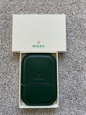 Rolex Green Business Leather