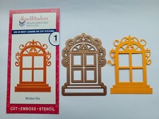 Spellbinders Shapeabilites D-Lites Cut Emboss Stencil Metal Die -  Window One