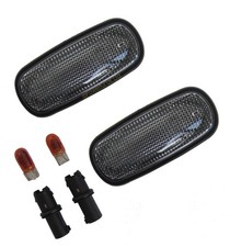 2x Smoked Side Repeater wing indicator lamp for Land Rover Discovery 2 II TD5