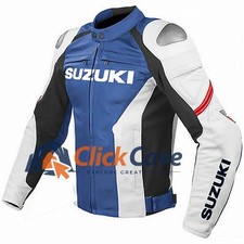 Mens Suzuki Cow Leather Biker