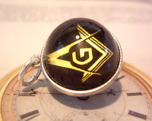 Masonic pocket watch chain fob - pocket,