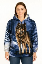 Womens Animal Print Sherpa