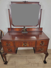 Vintage Dresser Vanity Bow Front Ball and Claw Footed 1960s Delivery Available