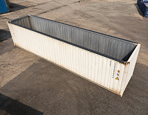 40ft open top white - white, shipping