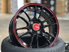 New 15x7J Advanti Ameros (4 Wheel) 4x100 Fits HONDA TOYOTA MAZDA KIA ACURA BLACK