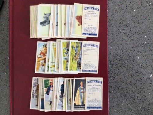 Priory tea cards pets - -, dogs