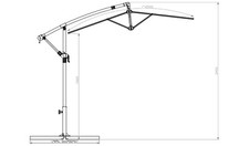 2.5m Overhanging Garden