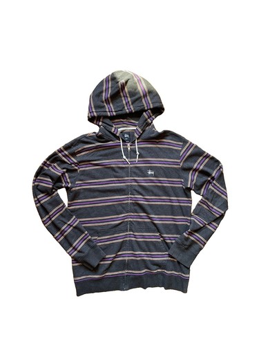 Striped purple and grey - grey, stussy