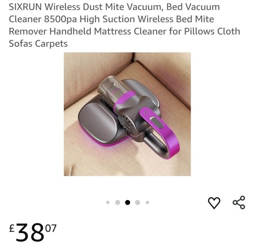 Wireless dust mite vacuum bed - mite, vacuum,bed