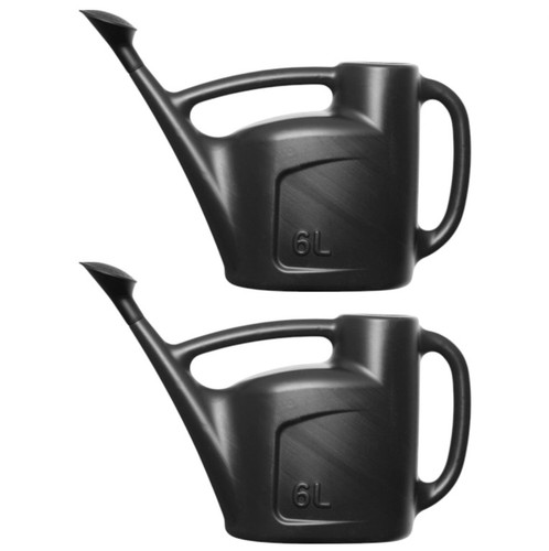 Black watering can - black, with