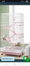 Large cage for small animals Pink 6 Tiers Wheels Rats Inc Accessories 